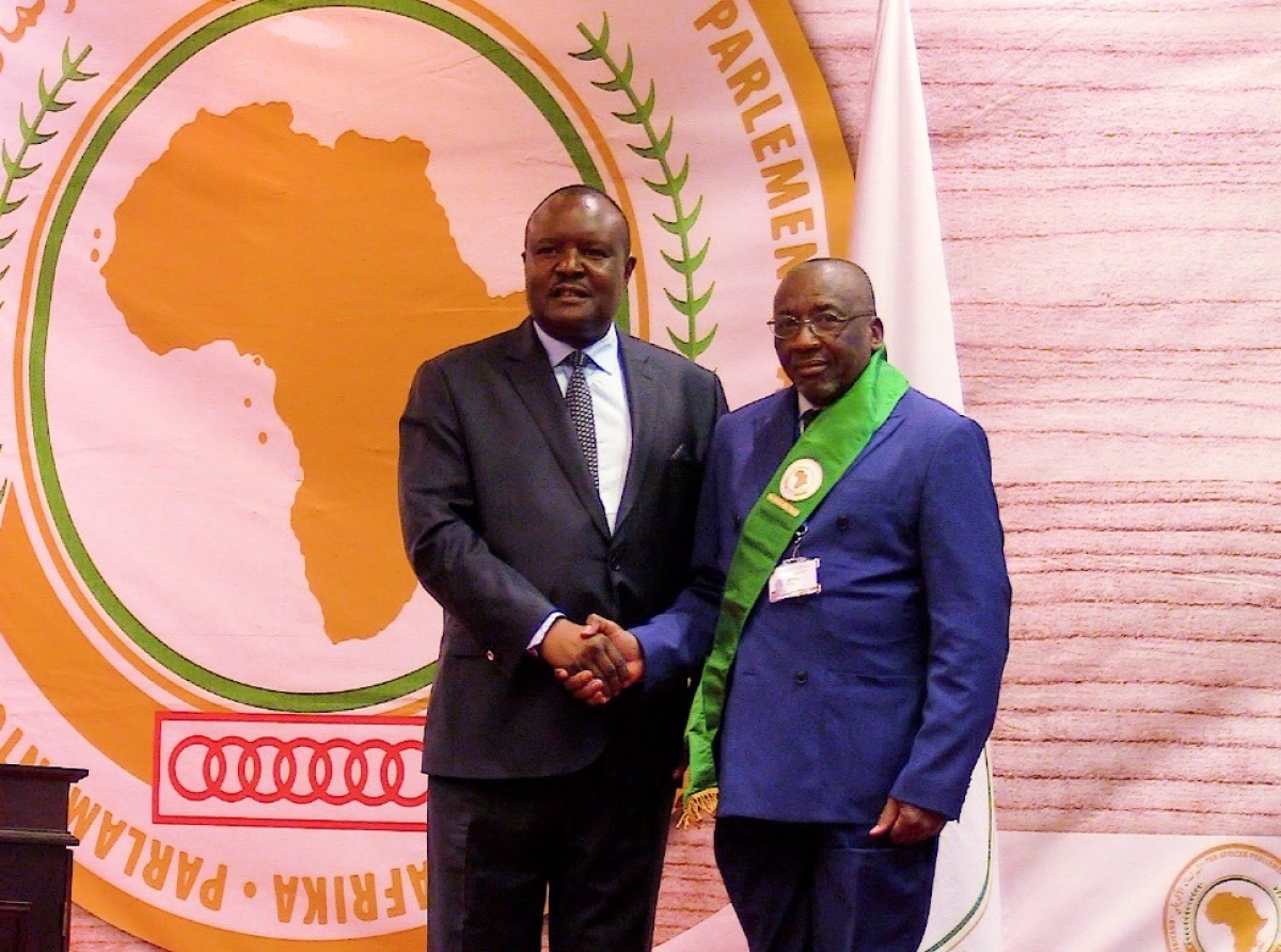 Rapporteur de l’Assemblée Nationale : Afrique du Sud : Jacques Djoli Eseng’Ekeli a prêté serment au sein du Parlement Panafricain